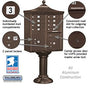 Salsbury Regency Decorative Cluster Box Unit with 8 Doors and 2 Parcel Lockers with USPS Access – Type I