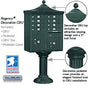 Salsbury Regency Decorative Cluster Box Unit with 8 Doors and 2 Parcel Lockers with USPS Access – Type I