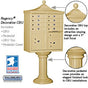 Salsbury Regency Decorative Cluster Box Unit with 8 Doors and 2 Parcel Lockers with USPS Access – Type I