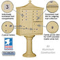 Salsbury Regency Decorative Cluster Box Unit with 8 Doors and 2 Parcel Lockers with USPS Access – Type I