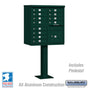 Salsbury Cluster Box Unit with 12 Doors and 1 Parcel Locker with USPS Access – Type II
