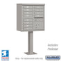 Salsbury Cluster Box Unit with 12 Doors and 1 Parcel Locker with USPS Access – Type II