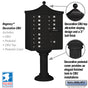 Salsbury Regency Decorative Cluster Box Unit with 12 Doors and 1 Parcel Locker with USPS Access – Type II