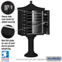Salsbury Regency Decorative Cluster Box Unit with 12 Doors and 1 Parcel Locker with USPS Access – Type II