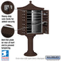 Salsbury Regency Decorative Cluster Box Unit with 12 Doors and 1 Parcel Locker with USPS Access – Type II