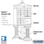 Salsbury Regency Decorative Cluster Box Unit with 12 Doors and 1 Parcel Locker with USPS Access – Type II