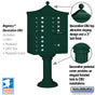 Salsbury Regency Decorative Cluster Box Unit with 12 Doors and 1 Parcel Locker with USPS Access – Type II