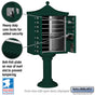 Salsbury Regency Decorative Cluster Box Unit with 12 Doors and 1 Parcel Locker with USPS Access – Type II