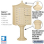 Salsbury Regency Decorative Cluster Box Unit with 12 Doors and 1 Parcel Locker with USPS Access – Type II