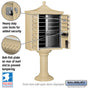 Salsbury Regency Decorative Cluster Box Unit with 12 Doors and 1 Parcel Locker with USPS Access – Type II