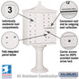 Salsbury Regency Decorative Cluster Box Unit with 12 Doors and 1 Parcel Locker with USPS Access – Type II