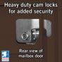 12 Door High Security USPS Cluster Mailbox CBU with 1 Parcel Locker, Pedestal Included