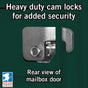 13 Door High Security USPS Cluster Mailbox CBU with 1 Parcel Locker, Pedestal Included