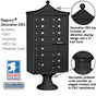 Salsbury Regency Decorative Cluster Box Unit with 13 Doors and 1 Parcel Locker with USPS Access – Type IV