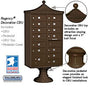 Salsbury Regency Decorative Cluster Box Unit with 13 Doors and 1 Parcel Locker with USPS Access – Type IV