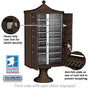 Salsbury Regency Decorative Cluster Box Unit with 13 Doors and 1 Parcel Locker with USPS Access – Type IV