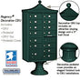 Salsbury Regency Decorative Cluster Box Unit with 13 Doors and 1 Parcel Locker with USPS Access – Type IV
