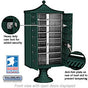 Salsbury Regency Decorative Cluster Box Unit with 13 Doors and 1 Parcel Locker with USPS Access – Type IV