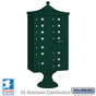 Salsbury Regency Decorative Cluster Box Unit with 13 Doors and 1 Parcel Locker in Green with USPS Access – Type IV