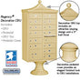 Salsbury Regency Decorative Cluster Box Unit with 13 Doors and 1 Parcel Locker with USPS Access – Type IV