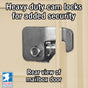 13 Door High Security USPS Cluster Mailbox CBU with 1 Parcel Locker, Pedestal Included