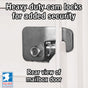 13 Door High Security USPS Cluster Mailbox CBU with 1 Parcel Locker, Pedestal Included