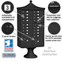 Salsbury Regency Decorative Cluster Box Unit with 16 Doors and 2 Parcel Lockers with USPS Access – Type III