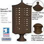 Salsbury Regency Decorative Cluster Box Unit with 16 Doors and 2 Parcel Lockers with USPS Access – Type III