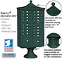 Salsbury Regency Decorative Cluster Box Unit with 16 Doors and 2 Parcel Lockers with USPS Access – Type III