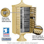 Salsbury Regency Decorative Cluster Box Unit with 16 Doors and 2 Parcel Lockers with USPS Access – Type III