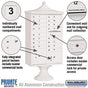 Salsbury Regency Decorative Cluster Box Unit with 16 Doors and 2 Parcel Lockers with USPS Access – Type III
