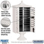 Salsbury Regency Decorative Cluster Box Unit with 16 Doors and 2 Parcel Lockers with USPS Access – Type III