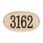 Personalized Stonework Plaque - Oval- 1 Line (Sandstone)