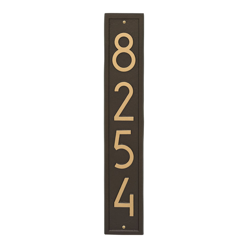 Vertical Modern Personalized Wall Plaque 