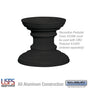 Salsbury Regency Decorative Pedestal Cover - Short (Option for CBU Pedestal #3385) - Black