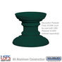 Salsbury Regency Decorative Pedestal Cover - Short (Option for CBU Pedestal #3385) - Green
