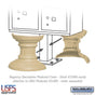 Salsbury Regency Decorative Pedestal Cover - Short (Option for CBU Pedestal #3385)