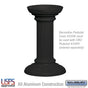 Salsbury Regency Decorative Pedestal Cover - Tall - Black