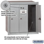 Salsbury Vertical Mailbox (Includes Master Commercial Lock) - 3 Doors - Recessed Mounted - Private Access