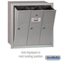 Salsbury Vertical Mailbox (Includes Master Commercial Lock) - 3 Doors - Recessed Mounted - Private Access
