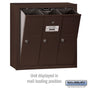 Salsbury Vertical Mailbox (Includes Master Commercial Lock) - 3 Doors - Surface Mounted - Private Access