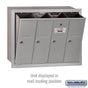 Salsbury Vertical Mailbox - 4 Doors Recessed Mounted - USPS Access