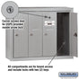 Salsbury Vertical Mailbox - 4 Doors Surface Mounted - USPS Access