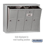 Salsbury Vertical Mailbox - 4 Doors Surface Mounted - USPS Access