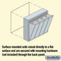 Salsbury Vertical Mailbox - 4 Doors Surface Mounted - USPS Access
