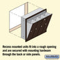 Salsbury Vertical Mailbox (Includes Master Commercial Lock) - 4 Doors - Recessed Mounted - Private Access