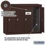 Salsbury Vertical Mailbox (Includes Master Commercial Lock) - 4 Doors - Surface Mounted - Private Access