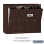 Salsbury Vertical Mailbox (Includes Master Commercial Lock) - 4 Doors - Surface Mounted - Private Access