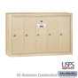 Salsbury Vertical Mailbox - 5 Doors - Sandstone - Surface Mounted - USPS Access