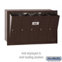 Salsbury Vertical Mailbox (Includes Master Commercial Lock) - 5 Doors - Recessed Mounted - Private Access